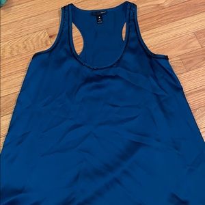 Aqua blouse tank top
